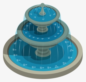 Round Water Fountain Png Clipart - Clipart Water Fountain Png, Transparent Png, Free Download