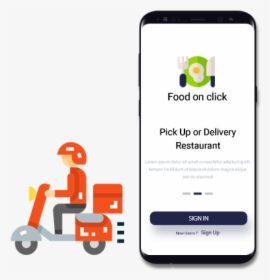 Food Delivery Boy App, HD Png Download, Free Download
