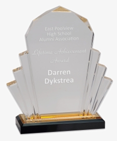 Sample Engraving Of Faceted Impress Acrylic Award - Trophy, HD Png Download, Free Download
