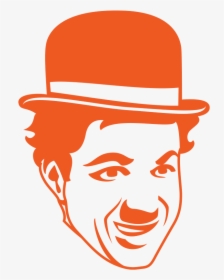 Charlie Chaplin Icon Orange Knowmail - Charlie Chaplin, HD Png Download, Free Download