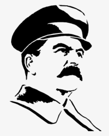 Leader Clipart Dictator - Black And White Stalin Png, Transparent Png, Free Download