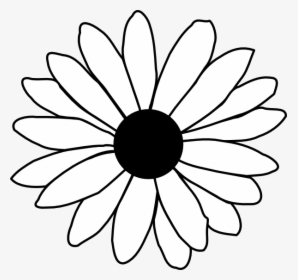 Daisy Clipart Tumblr - Black And White Daisy Clip Art, HD Png Download, Free Download