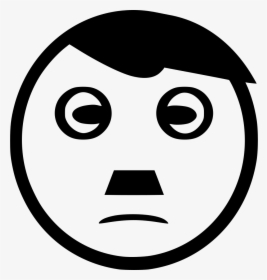 Hitler Nazi Smiley Dictator - Hitler Emoji Png, Transparent Png, Free Download