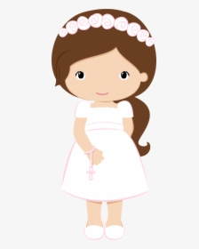 Transparent Primera Comunion Png - First Communion Girl Clipart, Png Download, Free Download