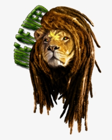 Rastafarian Lion Of Judah Tattoo - Leon Con Rastas Png, Transparent Png, Free Download