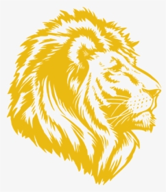 Lions Clipart Volleyball - Lion Black And White Png, Transparent Png, Free Download