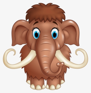 Cute Cartoon Woolly Mammoth, HD Png Download, Free Download