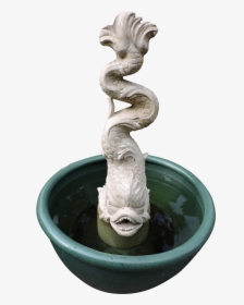 Lovely Travertine Marble Sea Serpent Water Fountain, HD Png Download, Free Download