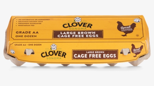 Large Brown Cage Free Dozen Eggs - Label, HD Png Download, Free Download