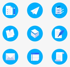 Essential Set - Blue Time Png Icon, Transparent Png, Free Download