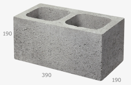 - Baines 200mm Concrete Block - 190 X 190 X 390 Blocks, HD Png Download, Free Download