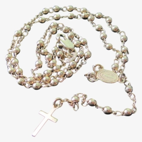Vintage Gold Tone Rosary Gold Heart Png - Transparent Background Rosary Png, Png Download, Free Download