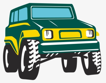 Transparent Jeep Vector Png - Off Road Car Cartoon, Png Download, Free Download