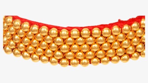 Gold Beads Design With Thread Thushi - Thushi Designs Png, Transparent Png, Free Download