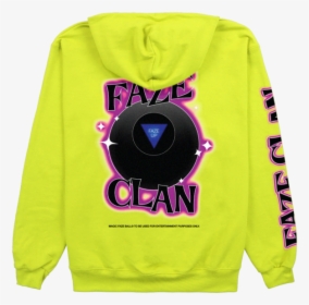 Magic Faze Ball Hoodie Safety Yellow - Long-sleeved T-shirt, HD Png Download, Free Download