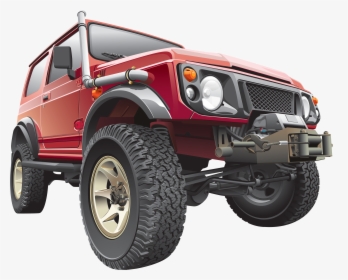 Jeep Clipart Red Clipart - Jeep 3d Vector, HD Png Download, Free Download
