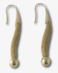 Adami & Martucci Mesh Drop Earrings With Gold Beads - Earrings, HD Png Download, Free Download
