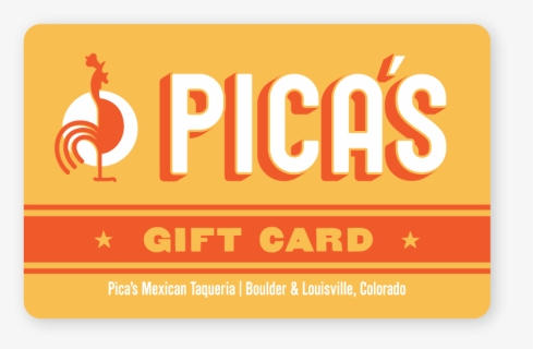 Picas Boulder Gift Cards Out, HD Png Download, Free Download