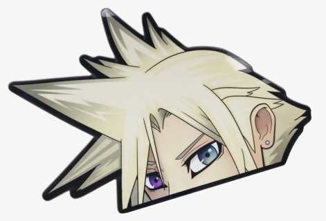 *holographic* Cloud Strife Peeker, HD Png Download, Free Download