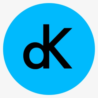 Dk Logo On Blue Circle Svg Clip Arts, HD Png Download, Free Download