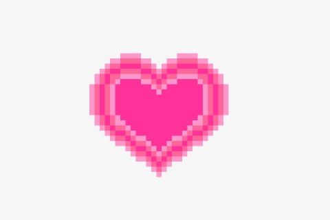 Pink Pixel Heart Png, Transparent Png, Free Download