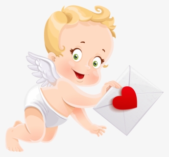 Transparent Cupid Love Angel Cartoon For Valentines, HD Png Download, Free Download