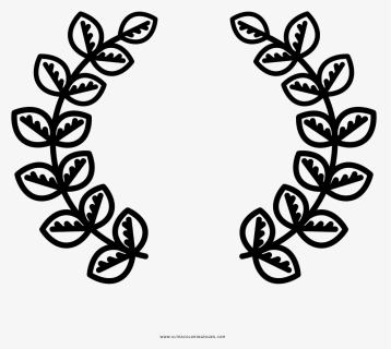 Laurel Wreath Coloring Page, HD Png Download, Free Download