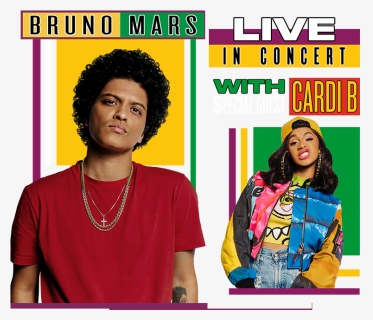 3 Of 4 Bruno Mars & Cardi B Tickets 24k Magic Tour, HD Png Download, Free Download
