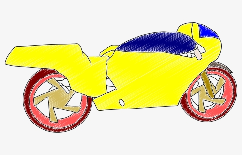 Basic Bike Drawing Color Png, Transparent Png, Free Download