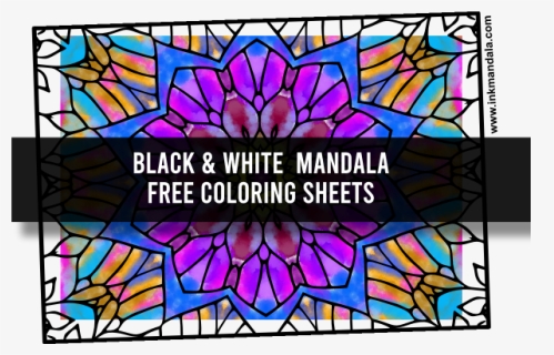 Mandala 9 Mandala Black And White Mandala To Color, HD Png Download, Free Download