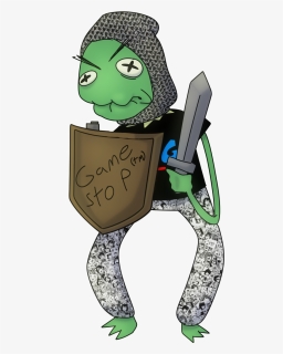 Fan Art Of Kermit The Frog With A Sword And Chainmail, HD Png Download, Free Download