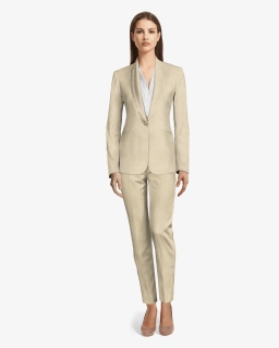 Sand Double Breasted Linen Bermuda Suit, HD Png Download - kindpng