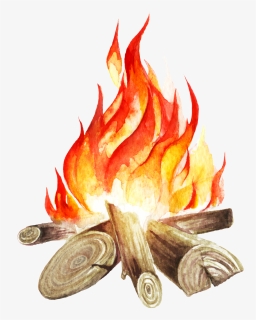 Bonfire Clipart Round Flame, HD Png Download, Free Download