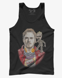 Inked Star Lord And Baby Groot, HD Png Download, Free Download