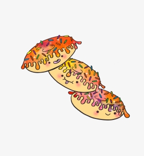 Donuts Cute Watercolor Illustration Kawaii Kawaii Shit, HD Png Download, Free Download