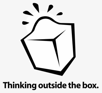 Thinking Outside The Box Logo Black And White, HD Png Download, Free Download