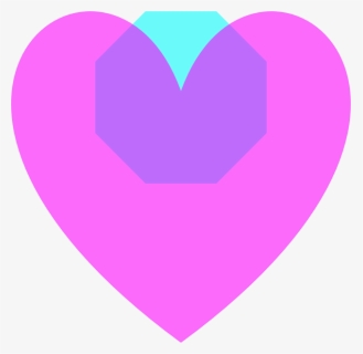 Transparent Magenta Loveheart Octagon, HD Png Download, Free Download