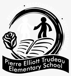 Pierre Elliott Trudeau Elementary School Logo Black, HD Png Download, Free Download