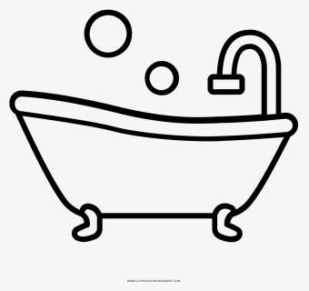 Outstanding Tub Coloring Page A Ordable Bathtub Fun, HD Png Download, Free Download