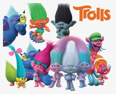 Trolls Movie Cake Toppers , Png Download, Transparent Png, Free Download