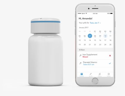 Smart Pill Bottle, HD Png Download, Free Download