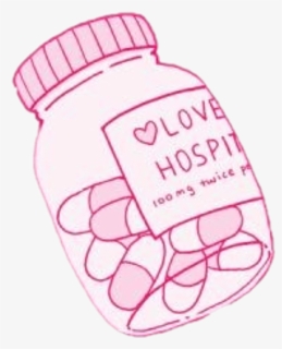 #love #lovehospital #pills #pink #aesthetic #tumblr, HD Png Download, Free Download