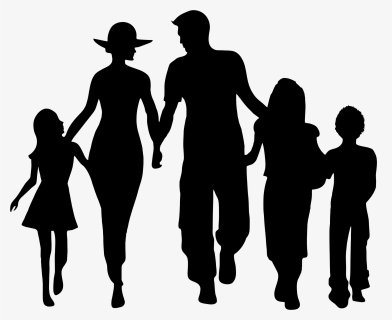 Family Silhouette Clip Art, HD Png Download, Free Download