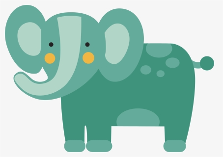 Grass Clipart Elephant Grass - Elephant Illustration Vector, HD Png Download, Free Download