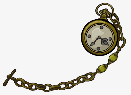 Club Penguin Rewritten Wiki - Pocket Watch With Chain Clipart Png, Transparent Png, Free Download