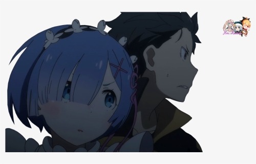 Transparent Rem Re Zero Png - Re Zero Rem And Subaru, Png Download, Free Download