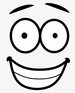 Outline Face Art Emoji Png Pic - Smiley, Transparent Png, Free Download