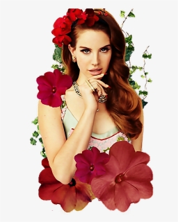 #lanadelrey #png #tumblr #flowers #girl - Lana Del Rey Png, Transparent Png, Free Download