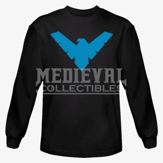 Transparent Nightwing Png - Long-sleeved T-shirt, Png Download, Free Download