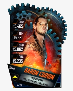 Baroncorbin S4 18 Titan - Wwe Sasha Banks Cards, HD Png Download, Free Download